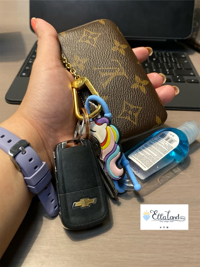 18 Ways To Use the LOUIS VUITTON Key Pouch / Key Cles  What fits inside  the LV Key Pouch? 